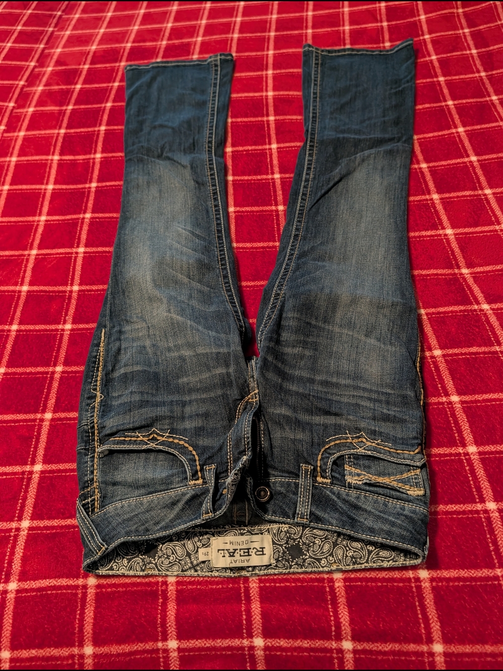 Ariat Women's Dark Blue Denim Jeans - Picture 3 of 6